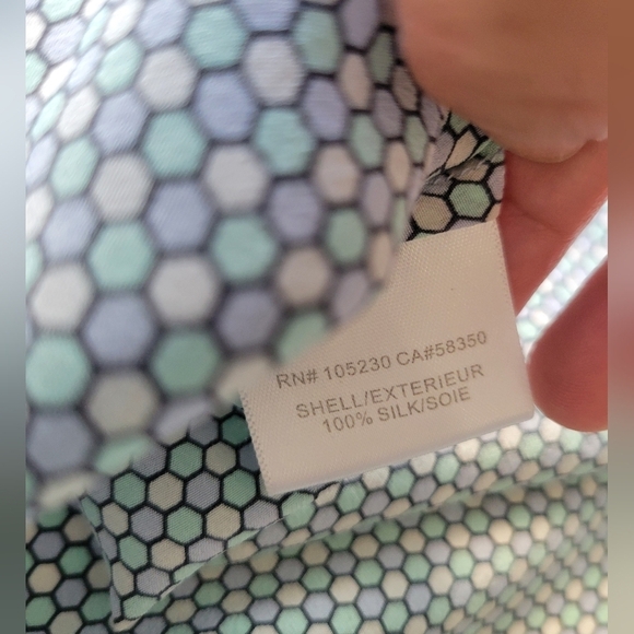 Equipment Femme Silk Printed Blouse Small Blue - Picture 11 of 11